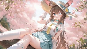 樱花树下的阿米娅