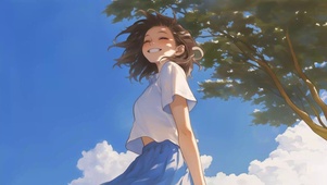 夏季阳光少女