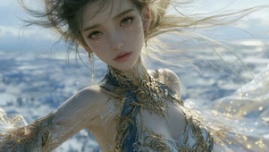 海边治愈美女