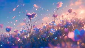 梦幻阳光花海
