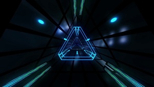 4K科幻霓虹隧道