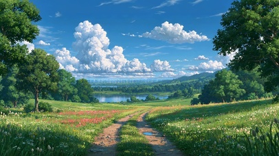 夏日动漫风景4K