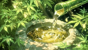 碎金清泉落石池
