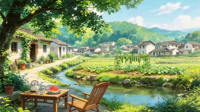 治愈乡村河流
