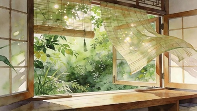 护眼绿景