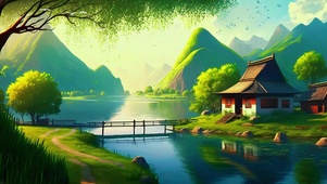 春日早晨