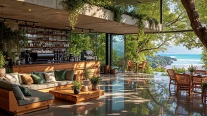 悬崖海景咖啡屋