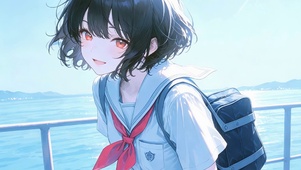 海边学生