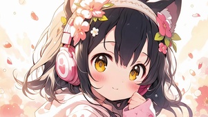 4K 卡通女孩