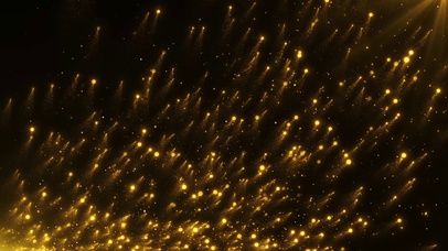 金色光斑粒子流