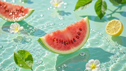 清凉感夏日水果西瓜