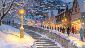 雪景圣诞节双屏