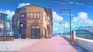 治愈湖边街道