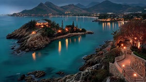 海岛公园夜景