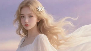 浅金色长卷发少