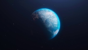 唯美昼夜太空地球