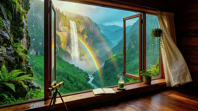 超治愈翡翠峡谷窗景