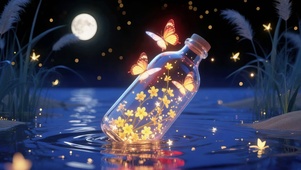 月夜萤火瓶
