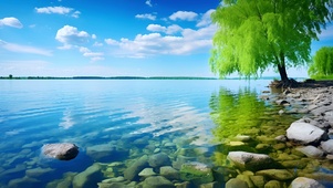 唯美湖泊美景