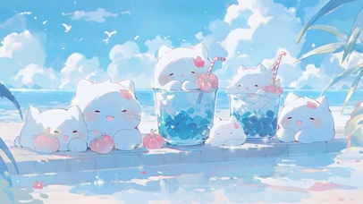 夏日海边假期