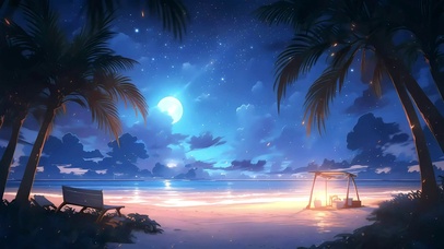 海上晚风夏意浓