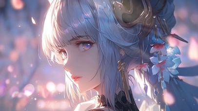 4k神里绫华 樱花树下