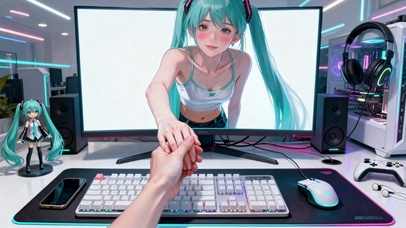 次元姬双马尾少女