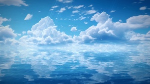 蔚蓝的海