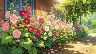 小院里的鲜花