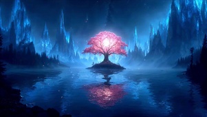 唯美湖景