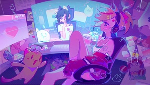电竞房间少女