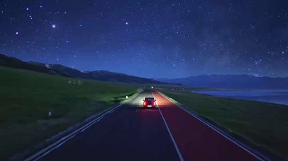 星海下的赛里木湖