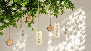 满墙祝福
