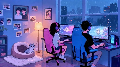 像素电竞小情侣