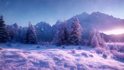 4K晶莹飞雪