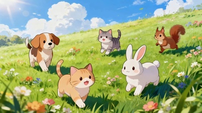 草坪上的小动物