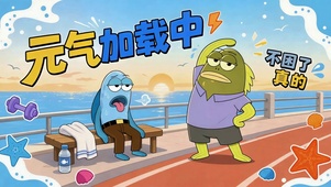 海边运动路人鱼