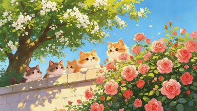 治愈鲜花猫咪