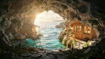 山海洞穴木屋