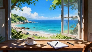 窗外海岸