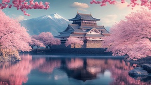 樱花古风宫殿