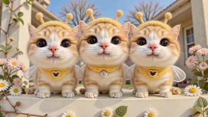 花园里的蜜蜂喵小队