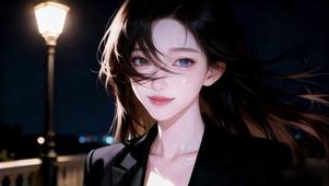 街角异瞳少女