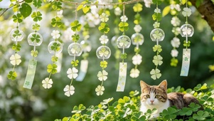 三叶草风铃猫咪