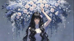 4K绝美浅紫花神