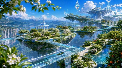 天空花园仙境