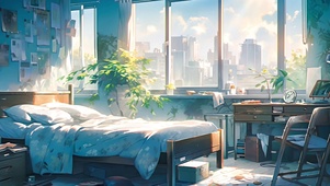 4K 温馨卧室