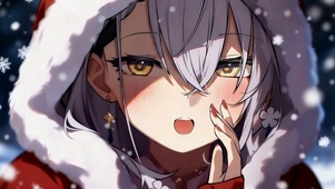 雪落绯色笑意