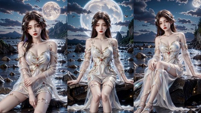 月色湖光美人（4K）