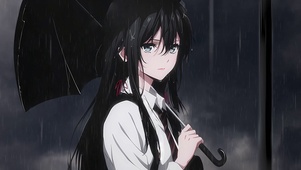 暗黑 雨中伫立 雪之下雪乃